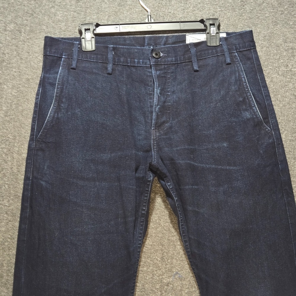 ROGUE TERRITORY RGT Officer Trousers Slim Taper Indigo Selvedge Size 34 X 31 - Picture 2 of 12